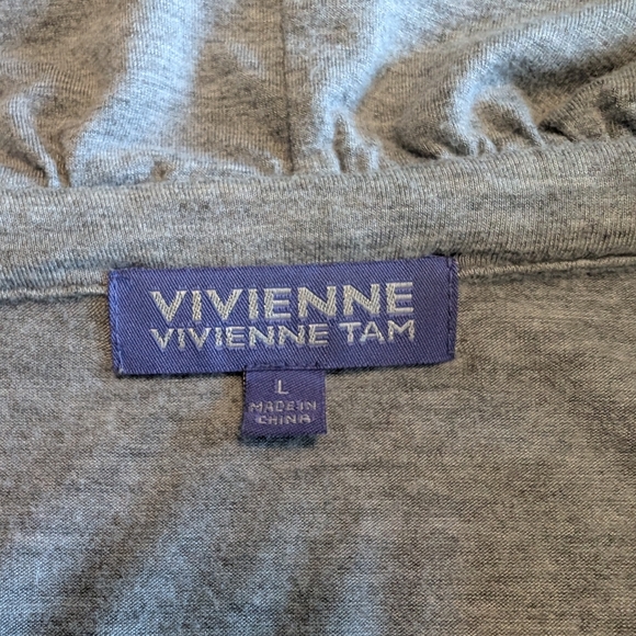 Vivienne Tam Sleeveless Knit Ruffled Top,L - Picture 4 of 8